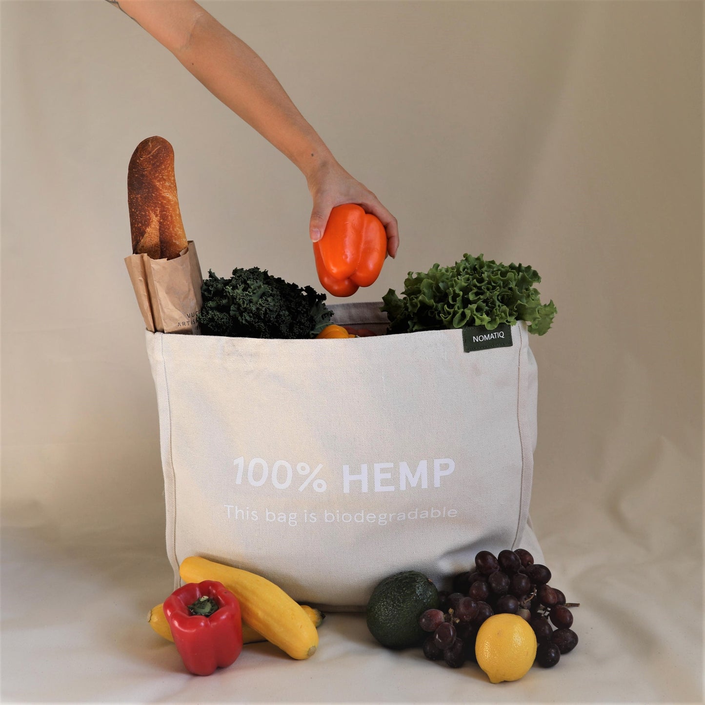 Biodegradable Hemp Market Bag-2