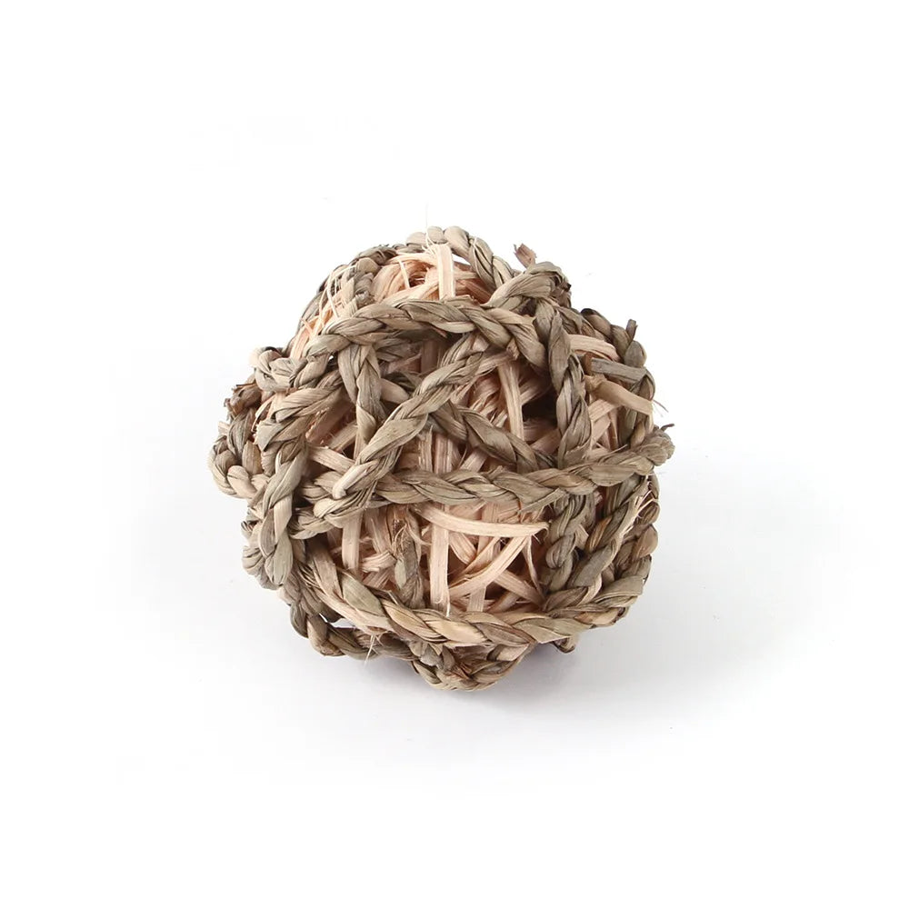 Juguetes para hámster, conejo, pelota grande, cepillo de dientes, accesorios para hámster, animales pequeños, juguetes para masticar, bolas de cuerda de cáñamo, juguete para mascotas.