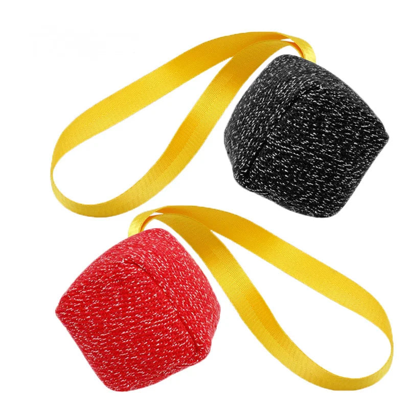 Juguetes para perros, pelota de cáñamo gruesa para perros, juguete para perros grandes, mordedura, entrenamiento, tira y afloja, almohada, cuerda de nailon, mango, pelota para masticar, juguete duradero.