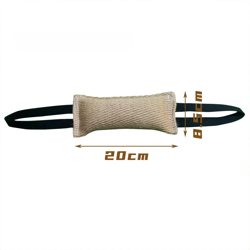Palillo de cáñamo para morder para adiestramiento de perros, palito para morder Diao, molares, almohada para morder, sarga duradera, yute, suministros para mascotas, juguetes interactivos 