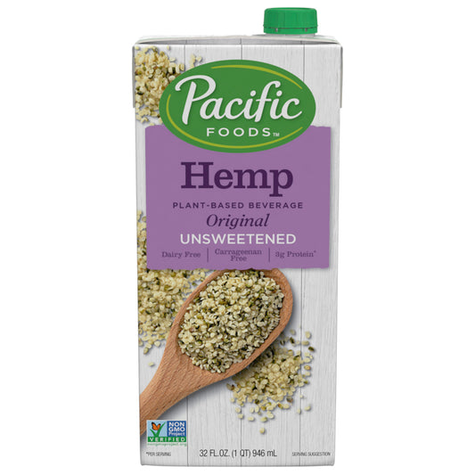 Pacific Natural Foods Hemp Milk Un Sweet Original (12x32OZ )-0