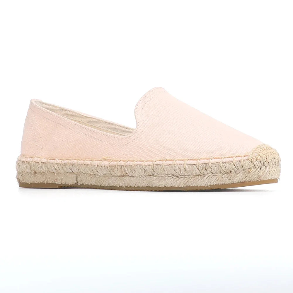 Alpargatas para mujer, informales, de cáñamo, planas, con plataforma, sin cordones, cómodas 