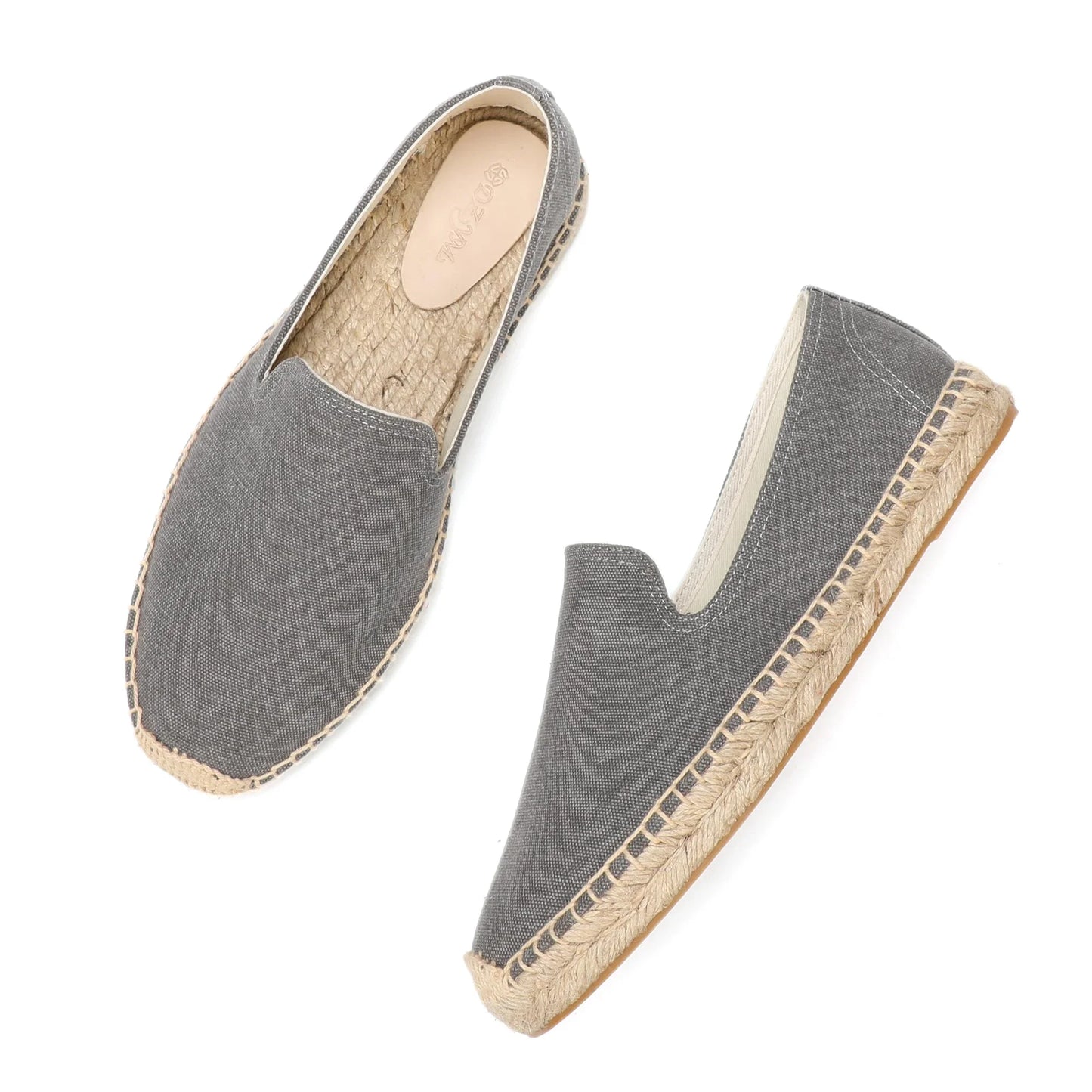 Alpargatas para hombre, moda casual, lona, ​​sin cordones, planas 