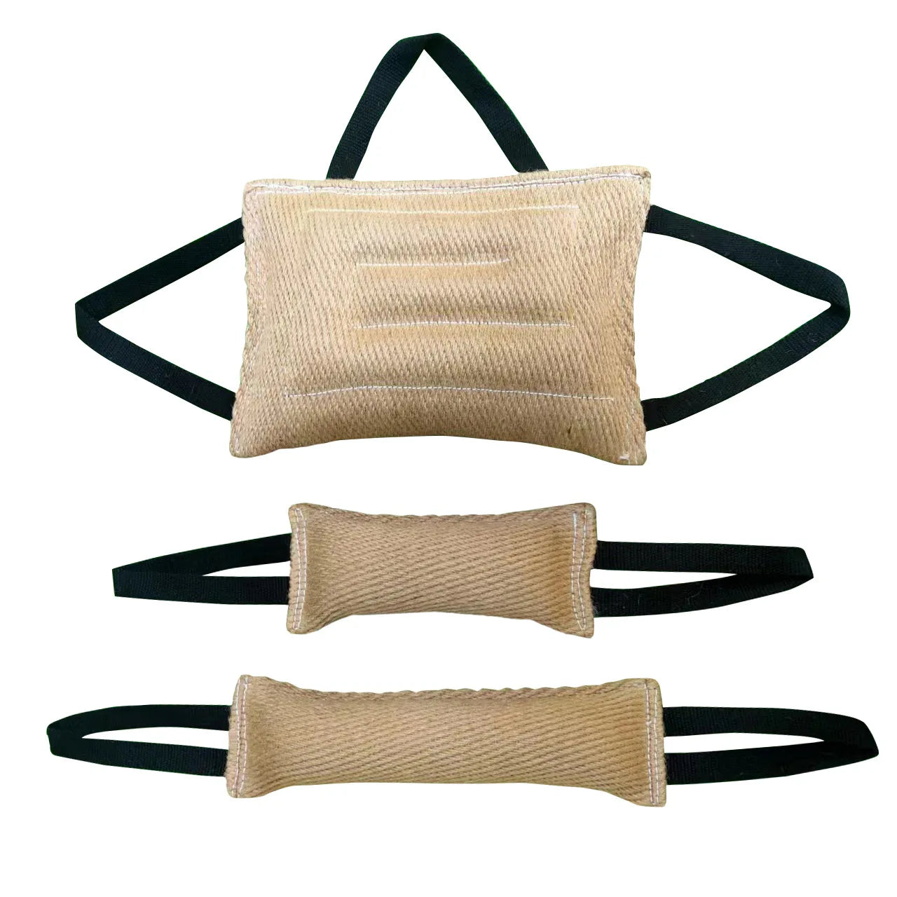 Palillo de cáñamo para morder para adiestramiento de perros, palito para morder Diao, molares, almohada para morder, sarga duradera, yute, suministros para mascotas, juguetes interactivos 