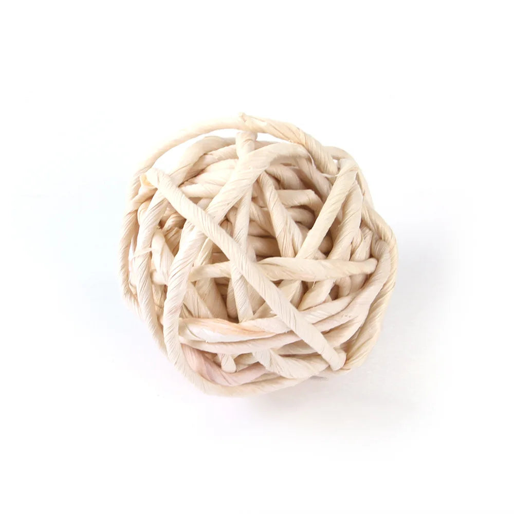 Juguetes para hámster, conejo, pelota grande, cepillo de dientes, accesorios para hámster, animales pequeños, juguetes para masticar, bolas de cuerda de cáñamo, juguete para mascotas. 