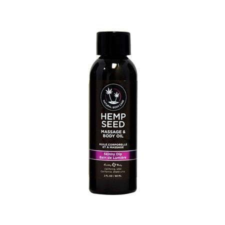 Earthly Body Hemp Seed Massage Oil Skinny Dip 2 oz.-0