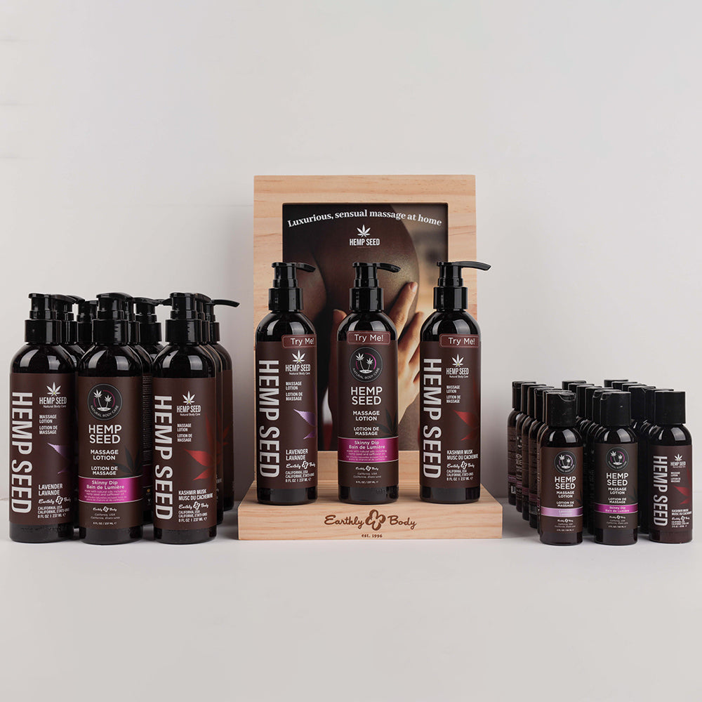 Earthly Body Hemp Seed Massage Lotion Pre-Pack-0
