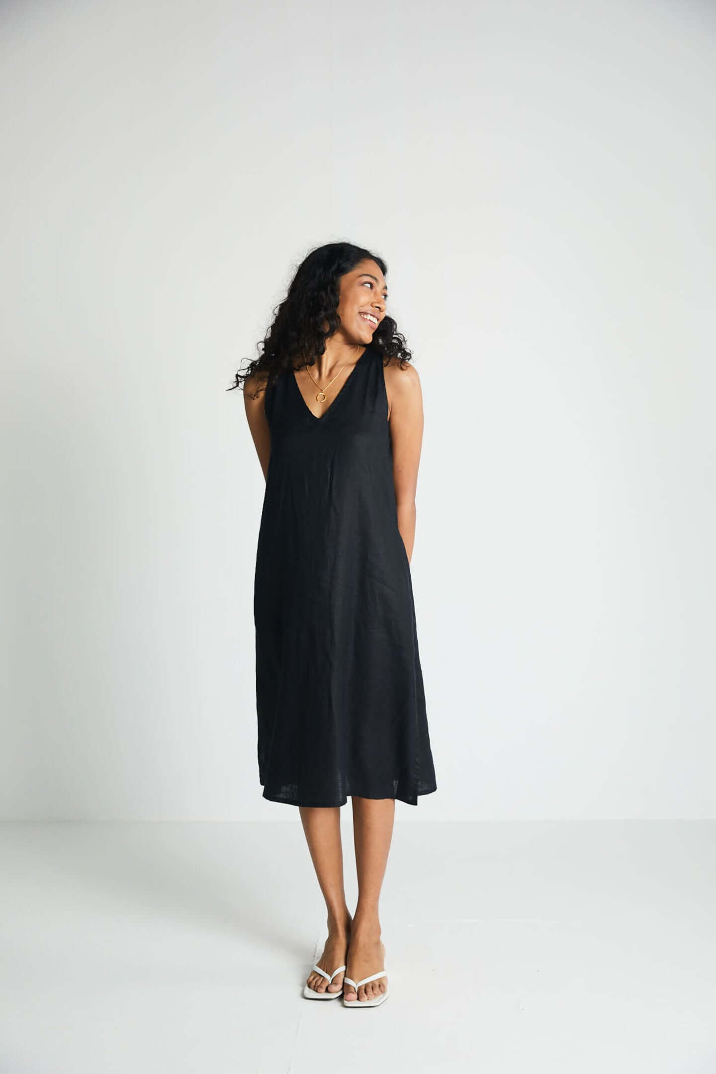 The Hemp Noir Dress-3