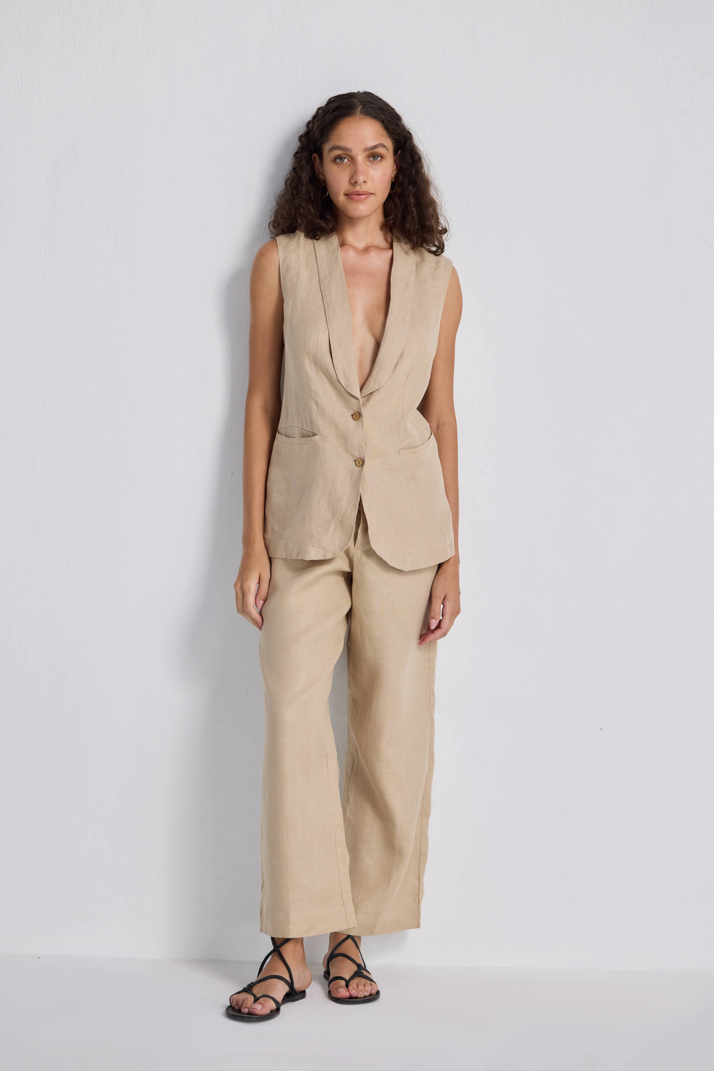 Wide Leg Pants in Hemp-0