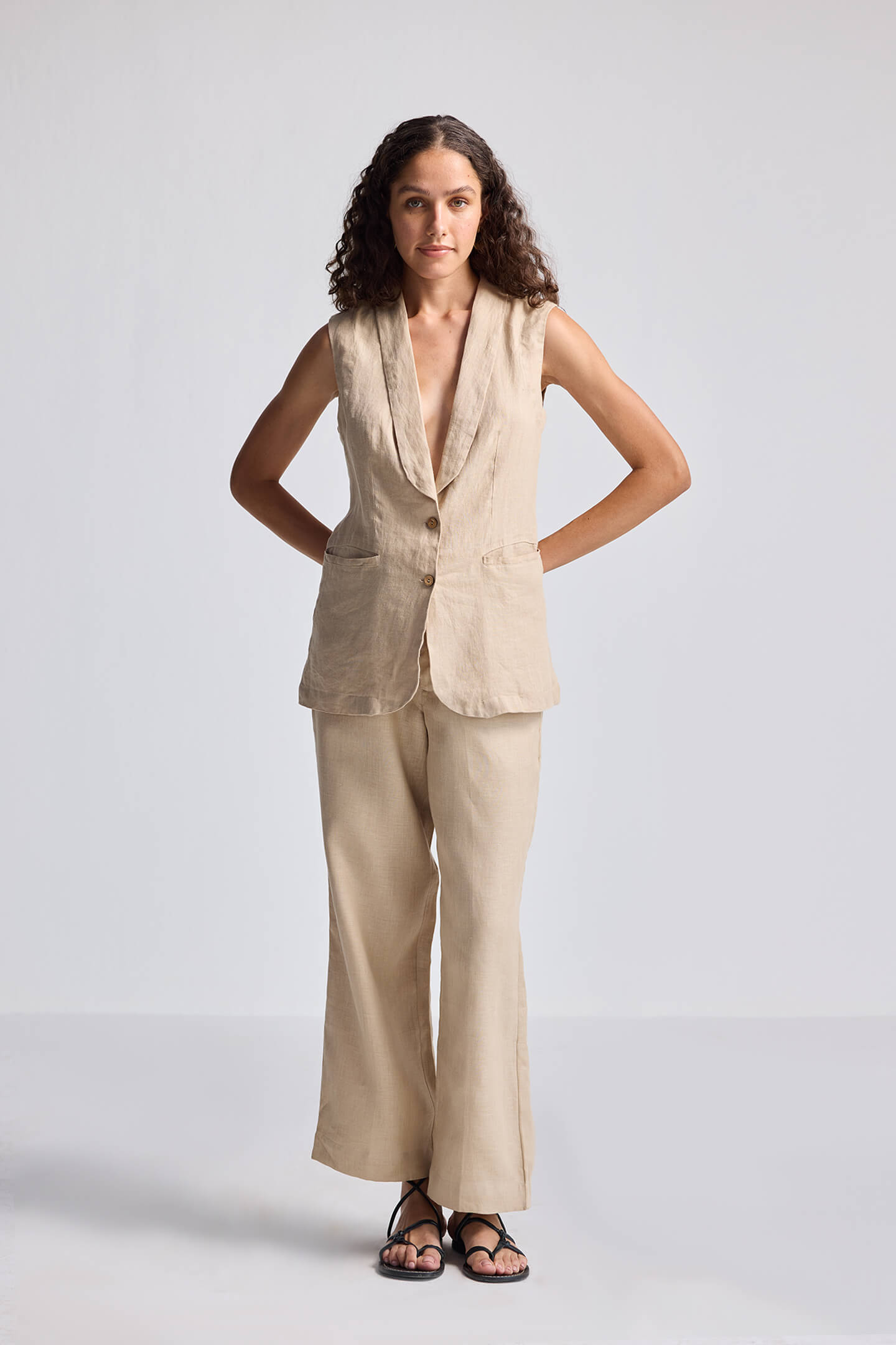 Wide Leg Pants in Hemp-4