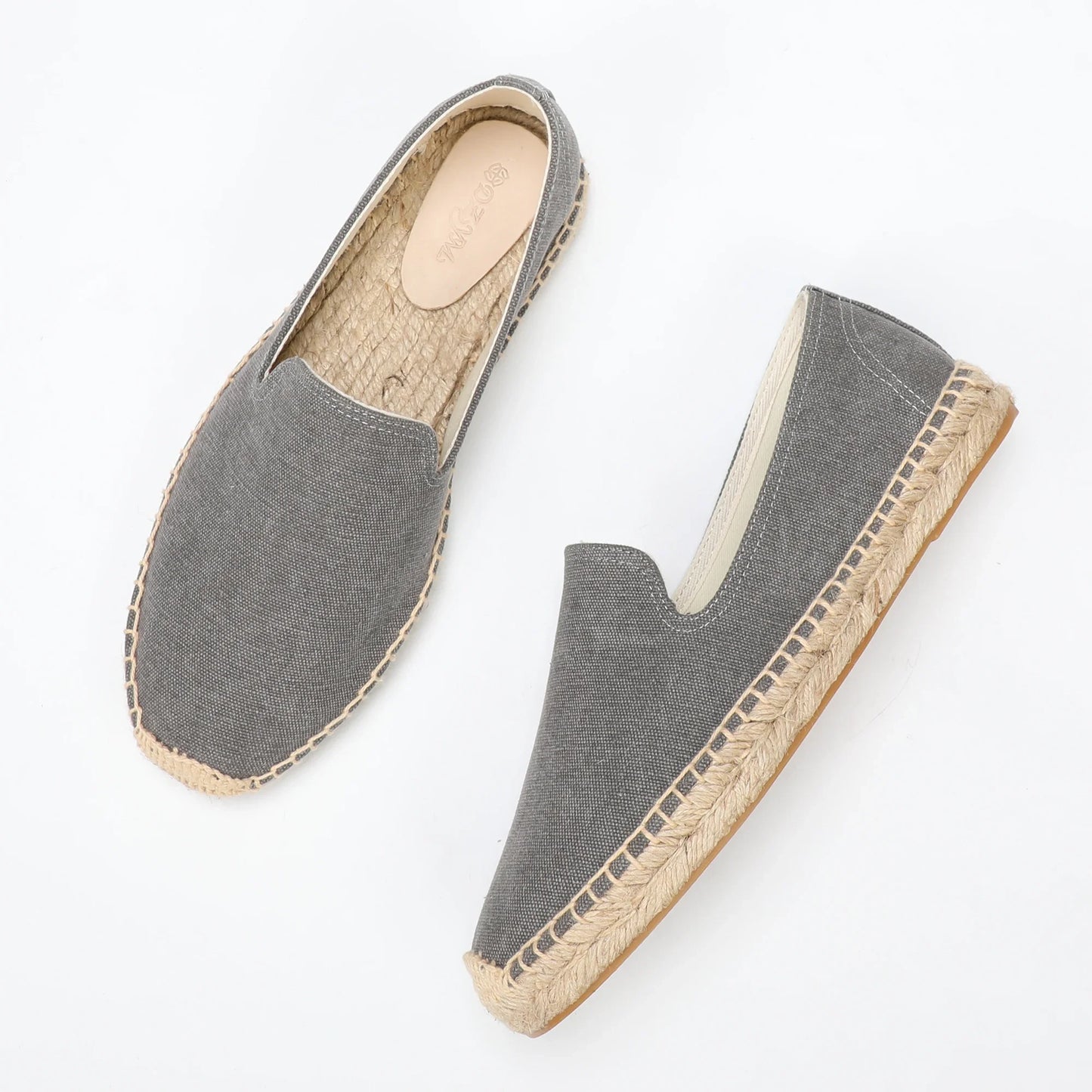 Alpargatas para hombre, moda casual, lona, ​​sin cordones, planas 