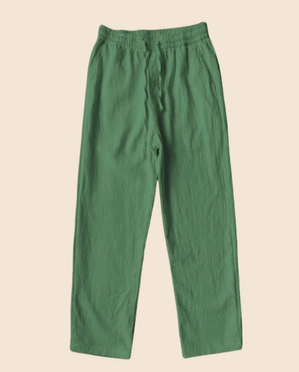 Pantalones de lino de alta calidad para hombre, holgados, cómodos, transpirables, a la moda, de color sólido, informales, de pierna recta, de algodón y cáñamo, para verano 