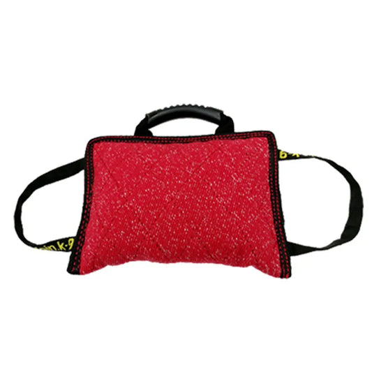Juguetes duraderos para mascotas, juguetes de cáñamo para morder, palo de morder para adiestramiento de perros, almohada grande para morder con anilla de tracción, juguete interactivo para mascotas, juguetes para masticar. 